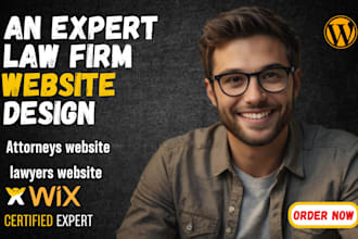 develop a modern wordpress or wix website for attorneys, lawyers, and legal firm