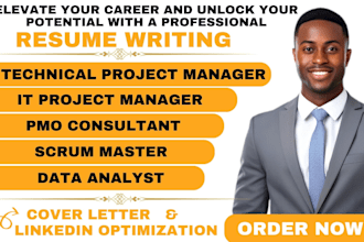 write professional project management resume for IT industry