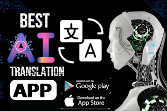 build ai video translator app, ai music translator app, ai sign translator app