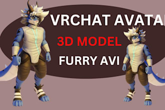 build vrc avatar vrchat avatar 3d model furry avi