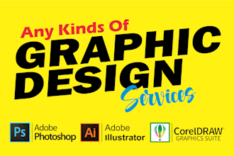 be your expert graphic designer in adobe illustrator and coreldraw