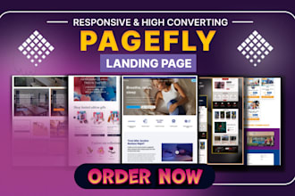 design shopify landing page product landing page sales page homepage pagefly