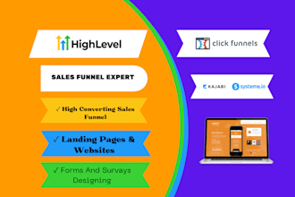 design high converting gohighlevel landing pages, funnels, and websites