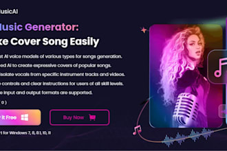 ai music streaming app lyrics generator app, ai music app