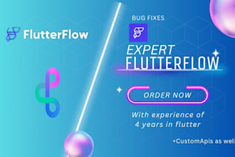 be your flutterflow developer, low code app development, flutter flow