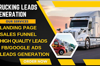 generate converting trucking leads moving company leads logistics cargo website