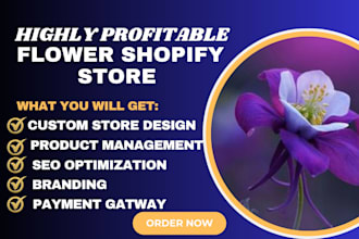 build passive income flower website valentine flower store florist website