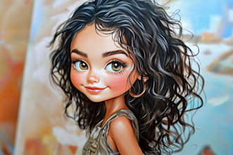 draw a funny caricature with my style