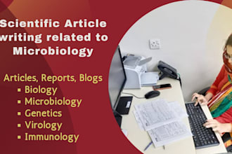 write articles about microbiology and food science