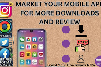 do mobile app promotion, game promotion for maximum downloads