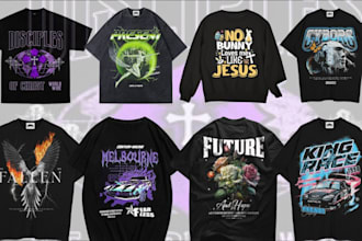 create christian t shirt logo design luxury trendy streetwear clothing graphics