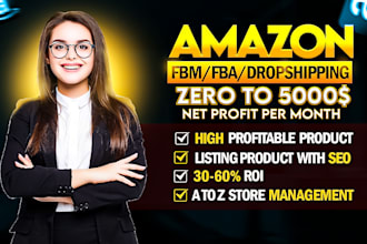 do full amazon 2 step dropshipping store management fbm account manager expert