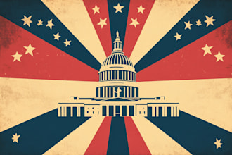 do modern political logo for election campaign