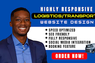 build logistics website, trucking website, freight dispatch cargo website