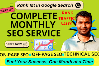 provide complete monthly SEO service with high QA backlinks
