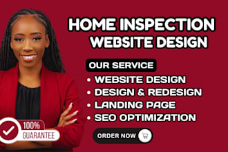 design home inspection website, home repair website, home inspector website