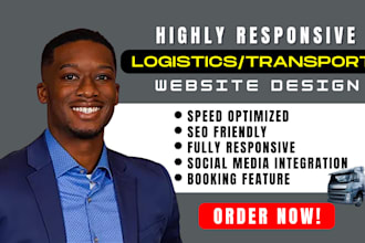 create logistics website, trucking dispatch, cargo, and transportation website
