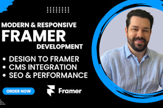design or redesign your website using framer