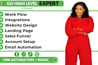 setup hubspot CRM, gohighlevel CRM, automation, website, integration, cms expert