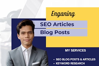 do SEO article writing and blog post writing
