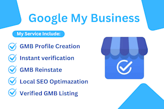 verified gmb listing for local seo ranking and optimization instant verification