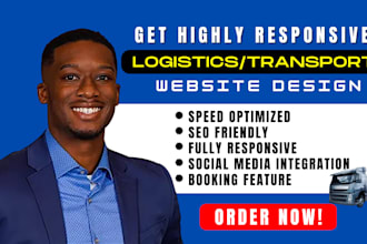 design logistics website trucking website dispatch website cargo freight website