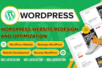 redesign wordpress website for a modern, responsive look