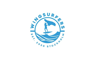design wing surfing surf shop logo
