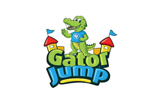 design unique alligator top rental company logo