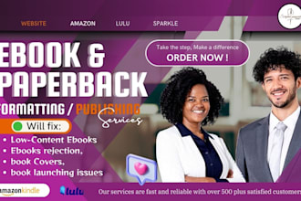format your kindle ebook, paperback, and fix amazon KDP rejection issues