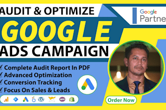 audit and optimize google ads PPC campaigns for ROI driven SEM as a specialist