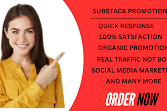 do organic promotion for your substack, substack page link to go more viral