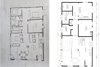 convert hand drawn plans into cad