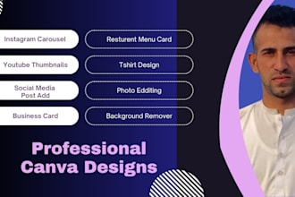 design professional instagram carousel post, canva post and canva infographic