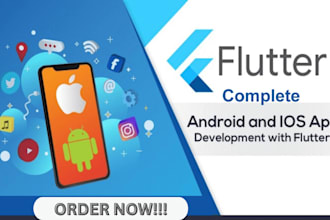develop flutter mobile app flutterflow app bubble android mobile app ios app apk