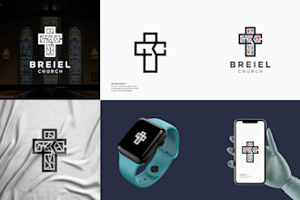 do a modern minimalist church logo design for your ministry
