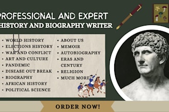 write history, biography, world, american history, memoir, war and conflict