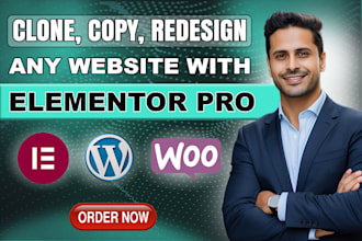 recreate, duplicate, clone website to wordpress with elementor pro