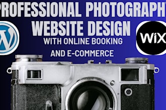 design a photography website and lead photography