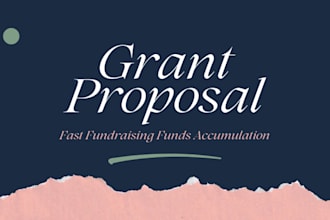 do grant writing, proposal, research, application, business plan for nonprofit