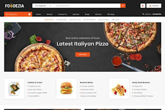 build catering food website, wordpress food catering website online food website