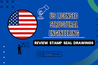 be US licensed civil engineer structural engineer stamped drawings