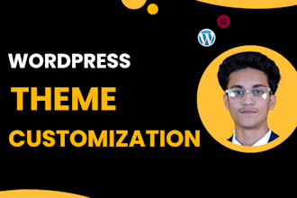 customize wordpress theme,template design  using elementor pro