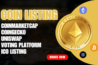list your token or coin on coinmarketcap, coingecko or cex