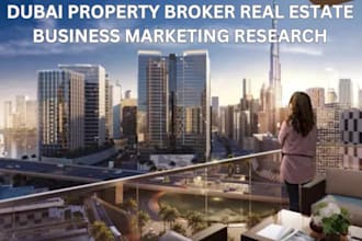 dubai property broker real estate business marketing research