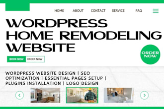 create handyman, junk, cleaning, painting, pressure washing service website