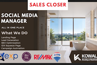 be your sales closer, boost lead, social media manager, sales reps kvcore CRM