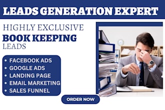 generate bookkeeping lead CPA website design tax irs financial facebook ads