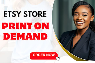 set up etsy print on demand, do print on demand design, etsy digital products