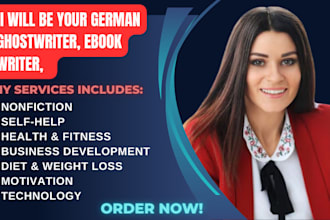 be your professional german ebook ghostwriter for nonfiction, self help